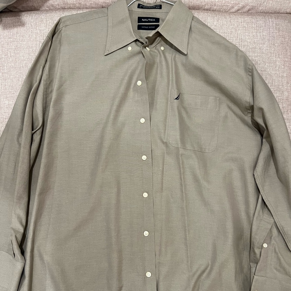 Nautical Vintage Oxford Gray Cream 17 32/33 Great Condition